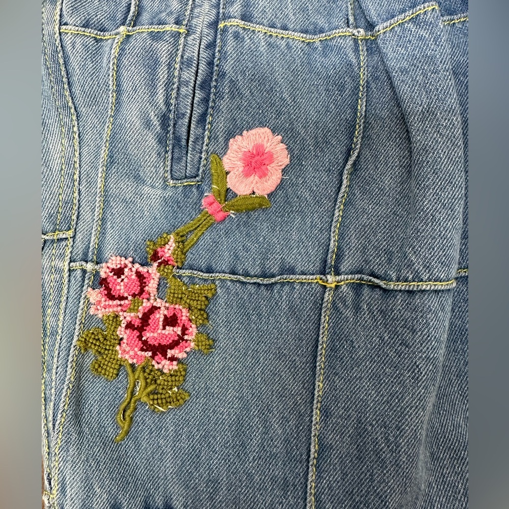 LoveShackFancy Marika Pant in Denim - Picture 12 of 12